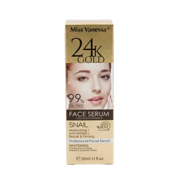 Sérum Facial Rejuvenecedor Oro 24K y Baba de Caracol