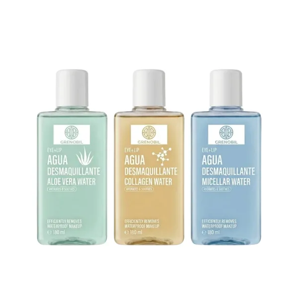 Agua Desmaquillante Bifásica – Ojos y Labios (Aloe Vera, Colágeno y Micelar)