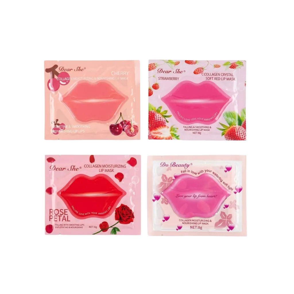 Mascarilla Labial (Cereza, Fresa y Rosa) x 2