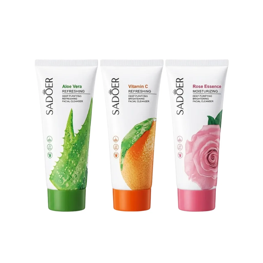 Limpiador Facial Aloe, Vitamina C, Rosas